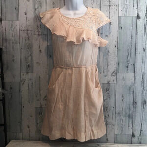 Love Culture Ruffle Lace Dress Small